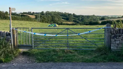 BBC farmland near where the body was found