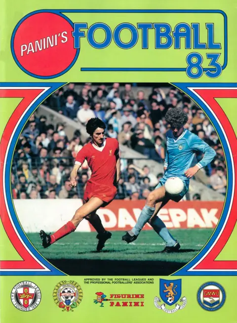 Panini The front cover of Panini's 1983 football sticker album