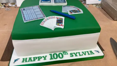 Sylvia Mogg's birthday cake