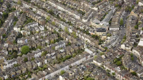 Getty Images Aerial image of housing in Fulham