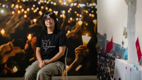 Getty Images The Vice-chairwomen of Hong Kong Alliance in Support of Patriotic Democratic Movements of China Chow Hang-Tung