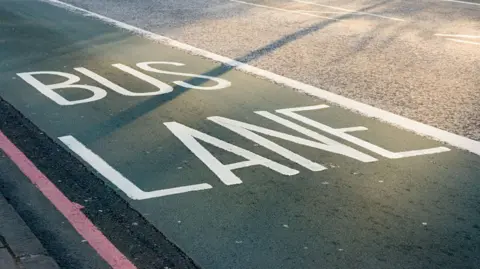 Getty Images Bus lane
