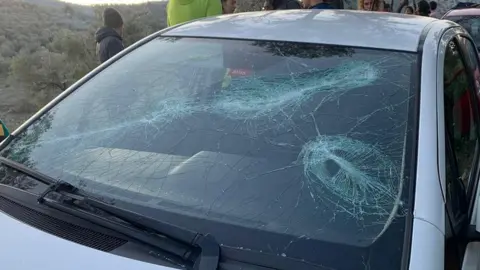 Dav Smashed car windows