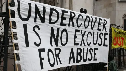 Banner outside High Court