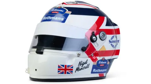 RM Sotheby's Nigel Mansell's helmet