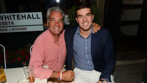 Getty Images Billy McFarland (right) and Andy King at a Magnises dinner party in 2014