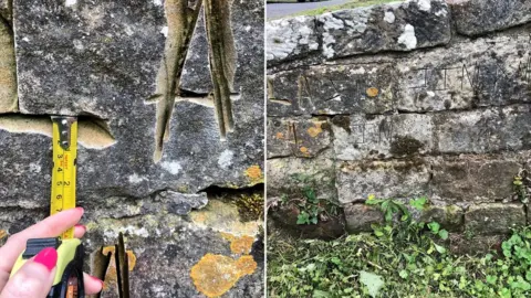 North York Moors National Park Authority Vandalism at Beggar's Bridge, North Yorkshire