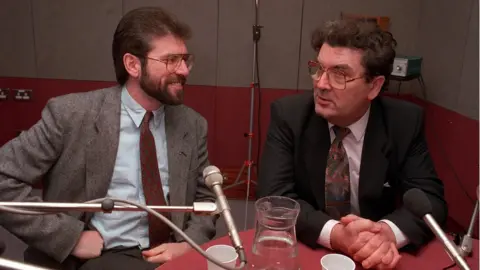 PAcemaker Gerry Adams and John Hume