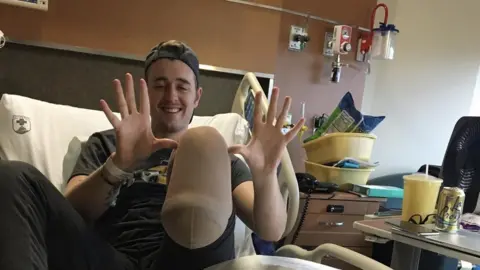 Sean Dougherty Sean in hospital