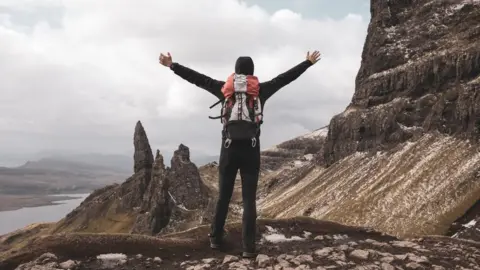 Getty Images Walker on the Isle of Skye