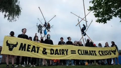 Animal Rebellion Animal Rebellion protesters in Scunthorpe