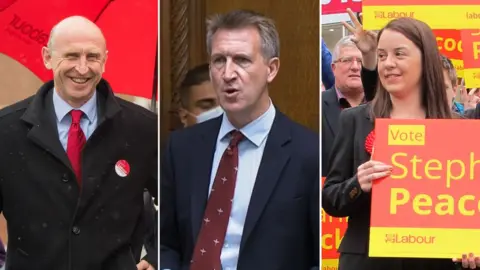 John Healey, Dan Jarvis and Stephanie Peacock