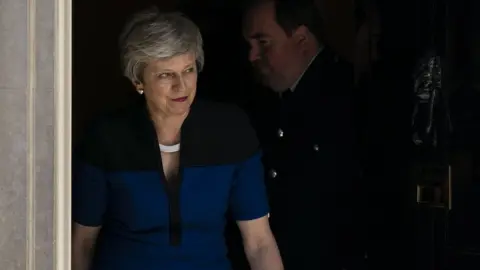 EPA Theresa May leaving Downing Street