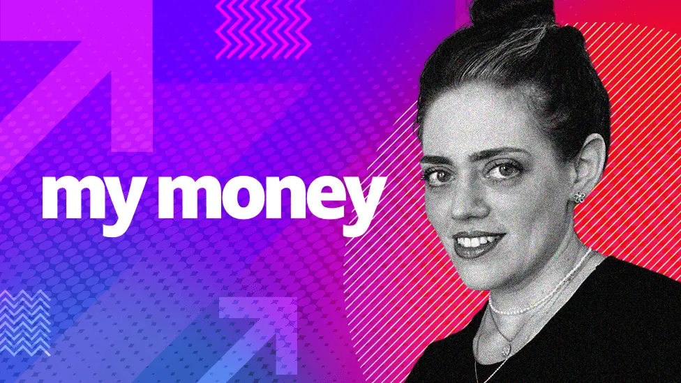 BBC A composite image of Ruth smiling with the text my money