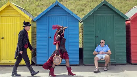PA Media Steampunks attend the Whitby Weekend, in Whitby, Yorkshire.