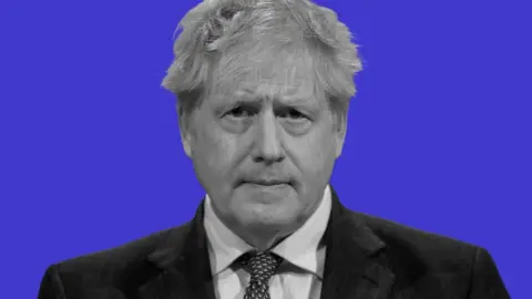 Boris Johnson, treated photo