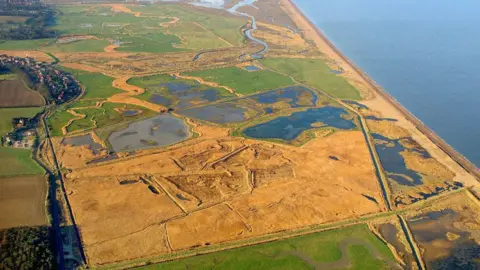 Mike Page An aerial view of Cley Marshes