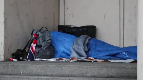 PA Rough sleeper in London