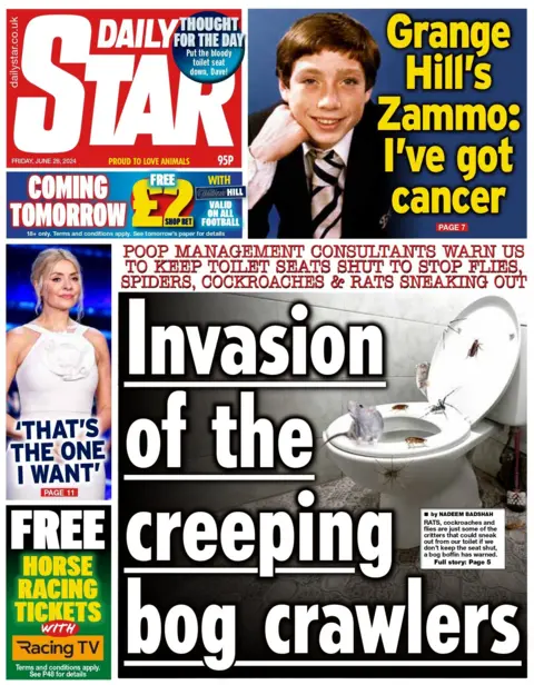 Daily Star: Invasion of the creeping bog crawlers