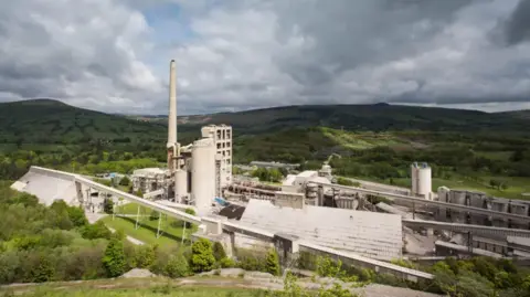 Peak Cluster Breedon's cement plant in Hope in Derbyshire