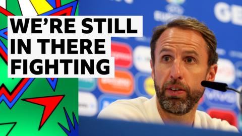 Gareth Southgate speaking at England news conference