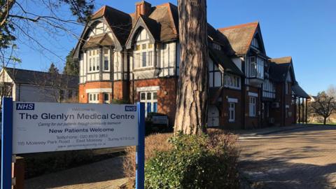 The outside of Glenlyn Medical Centre's Molesey surgery