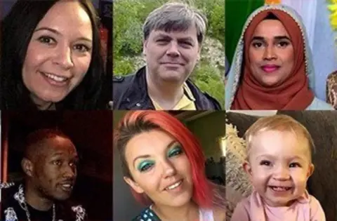 Photos of some of those killed in UK in 2019