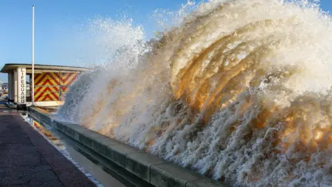 David Spalding Flooding at Lowestoft in December 2013