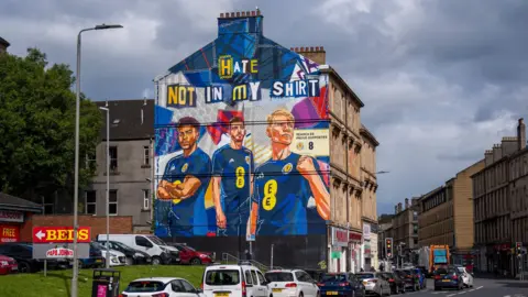 Scotland team mural in Glasgow