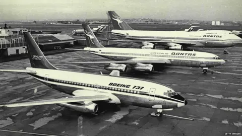 Getty Images Boeings 737, 707 and 747