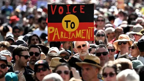 Getty Images A Voice to Parliament rally