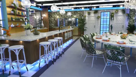 Channel 5 The kitchen in the Celebrity Big Brother 2018 house