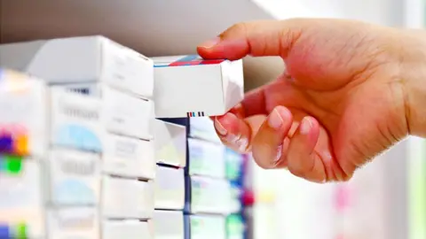 Getty Images pills in a pharmacy