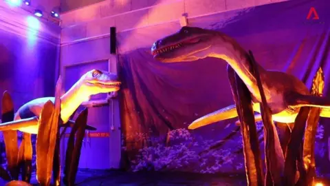 PETERBOROUGH CATHEDRAL Monsters of the sea sculptures 