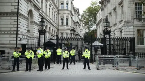 PA Media Police at Downing Street