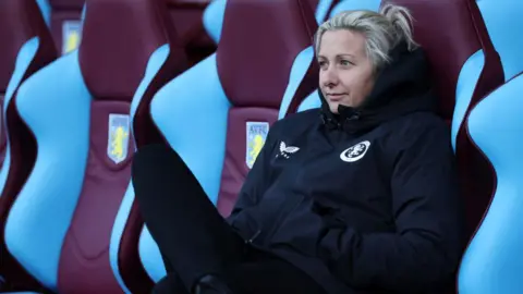 Carla Ward managing Aston Villa