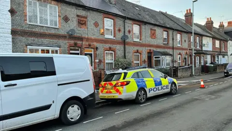 BBC Police were called after the man's body was found in a property in Elgar Road