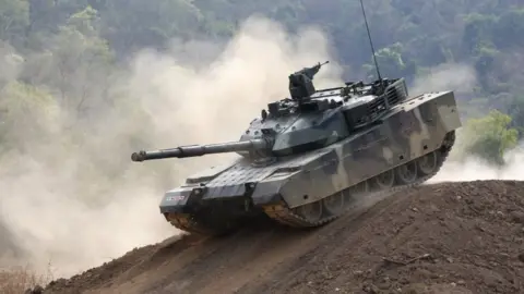 EPA Thai troops testing VT4 tank bought from China on 26 Jan 2018