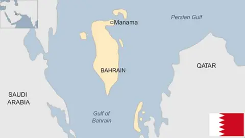 Map of Bahrain