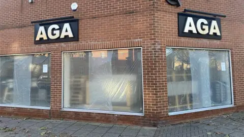 An exterior image of AGA kitchen appliance store in Derby city centre