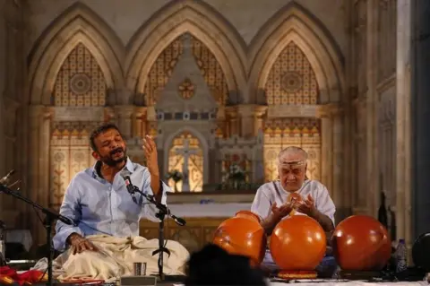 First Edition Arts TM Krishna singing in a church