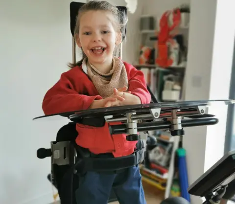 Anna Steer Wren using the machine