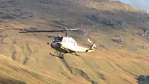 Helicopter at the Rest and Be Thankful