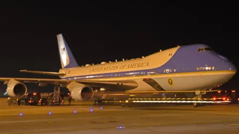 US Air Force Air Force One at RAF Mildenhall