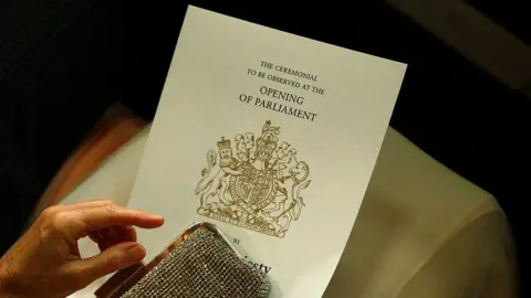Getty Images A programme from the 2016 State Opening of Parliament