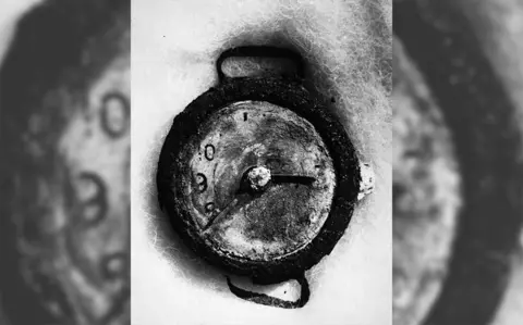 Getty Images A burnt and melted watch