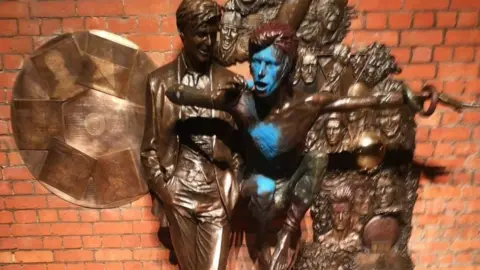 Aylesbury Vale District Council Vandalised David Bowie statue