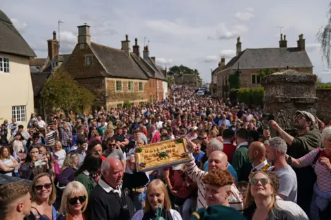 PA Media Hallaton Bottle Kicking 2022