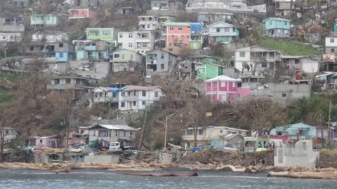 Gemma Handy The capital Roseau as seen from the sea