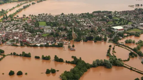 Getty Images Flooded Upton upon Severn